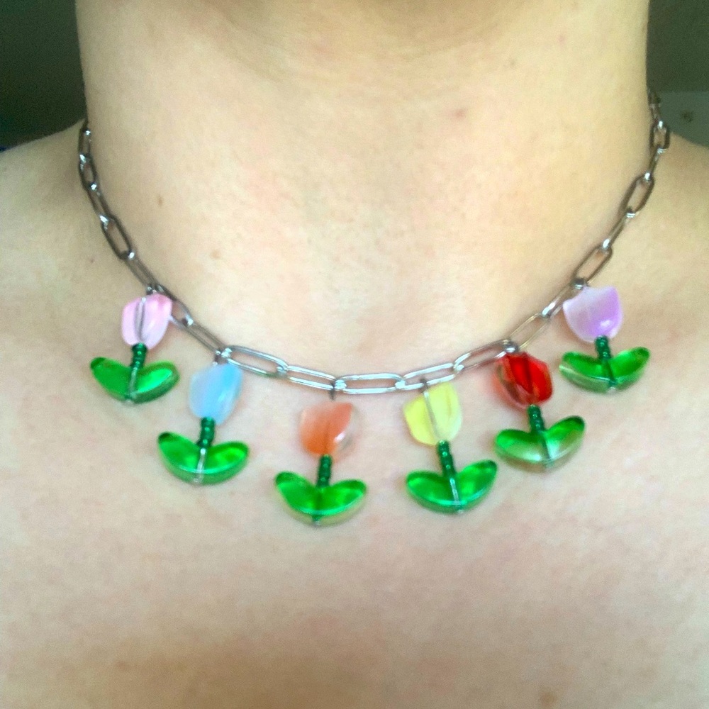 Tiptoe Through the Tulips Necklace